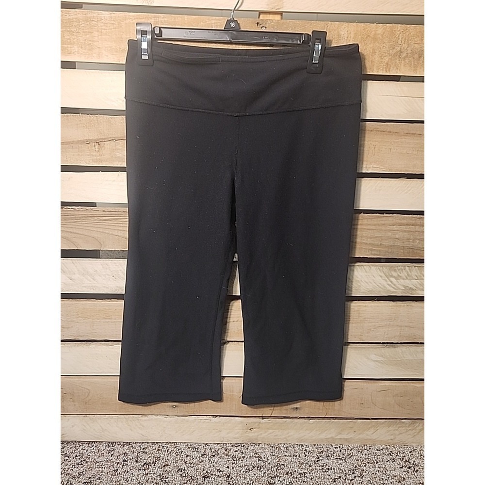 Lululemon Womens Capri Leggings Size 8 Black Stretch Pull On Activewear